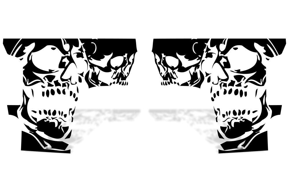 Chevy Silverado Quarter Panel Wrap (2008-2013) Double-Skull - RacerX Customs