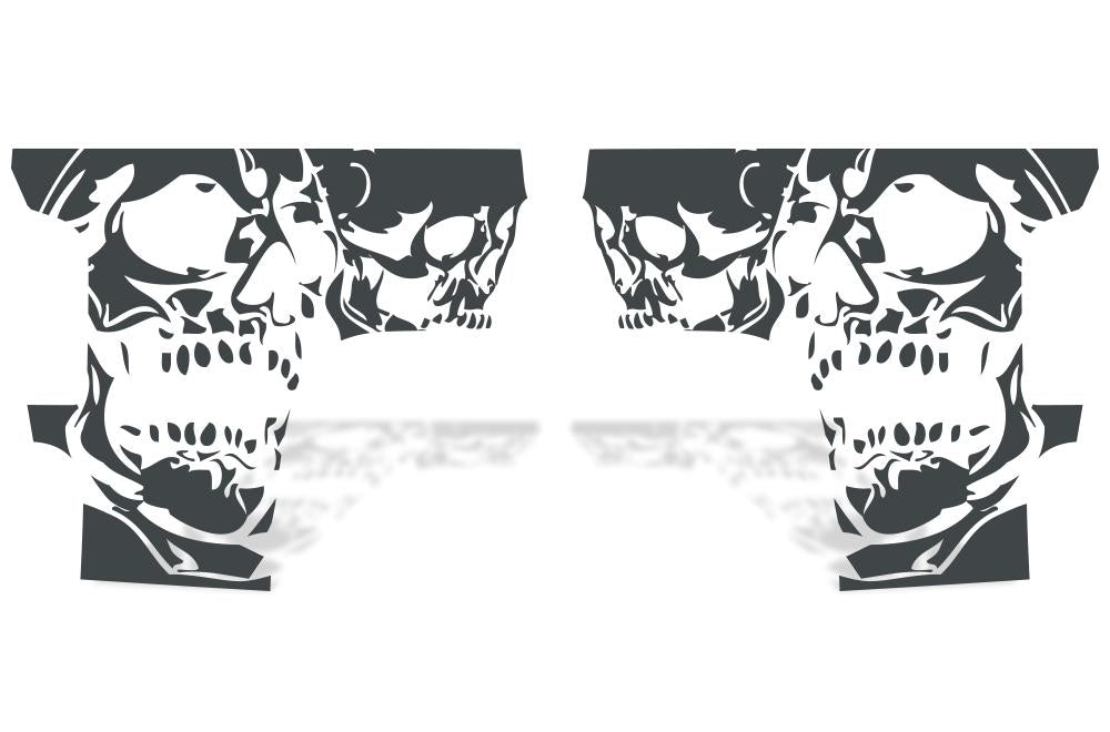 Chevy Silverado Quarter Panel Wrap (2008-2013) Double-Skull - RacerX Customs