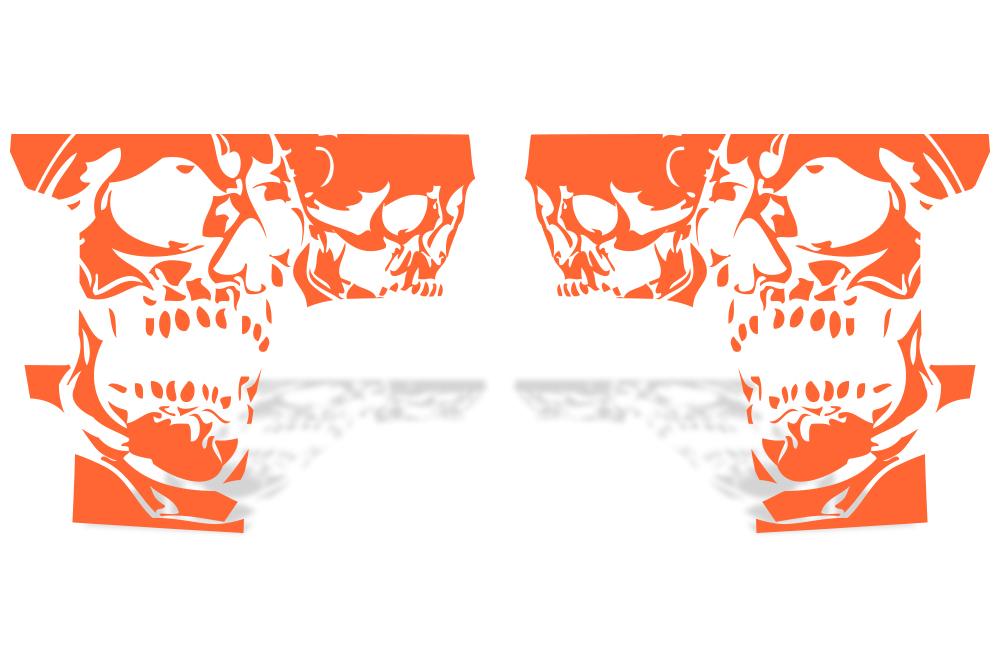 Chevy Silverado Quarter Panel Wrap (2008-2013) Double-Skull - RacerX Customs