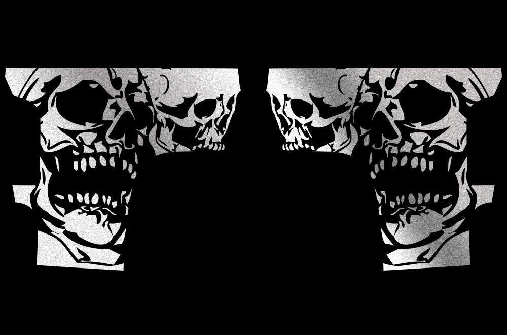 Chevy Silverado Quarter Panel Wrap (2008-2013) Double-Skull - RacerX Customs