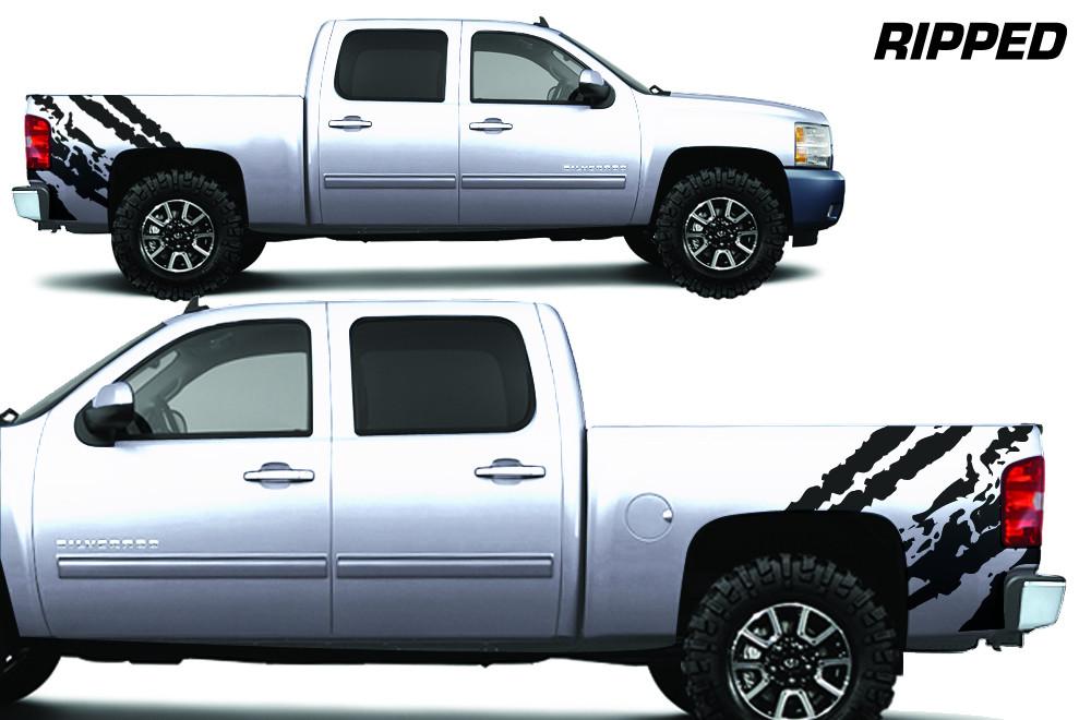 Chevy Silverado Quarter Panel Wrap (2008-2013) Ripped - RacerX Customs