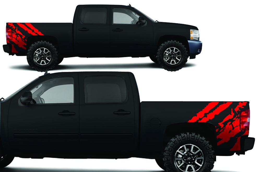 Chevy Silverado Quarter Panel Wrap (2008-2013) Ripped - RacerX Customs
