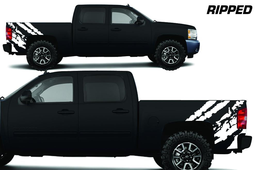 Chevy Silverado Quarter Panel Wrap (2008-2013) Ripped - RacerX Customs