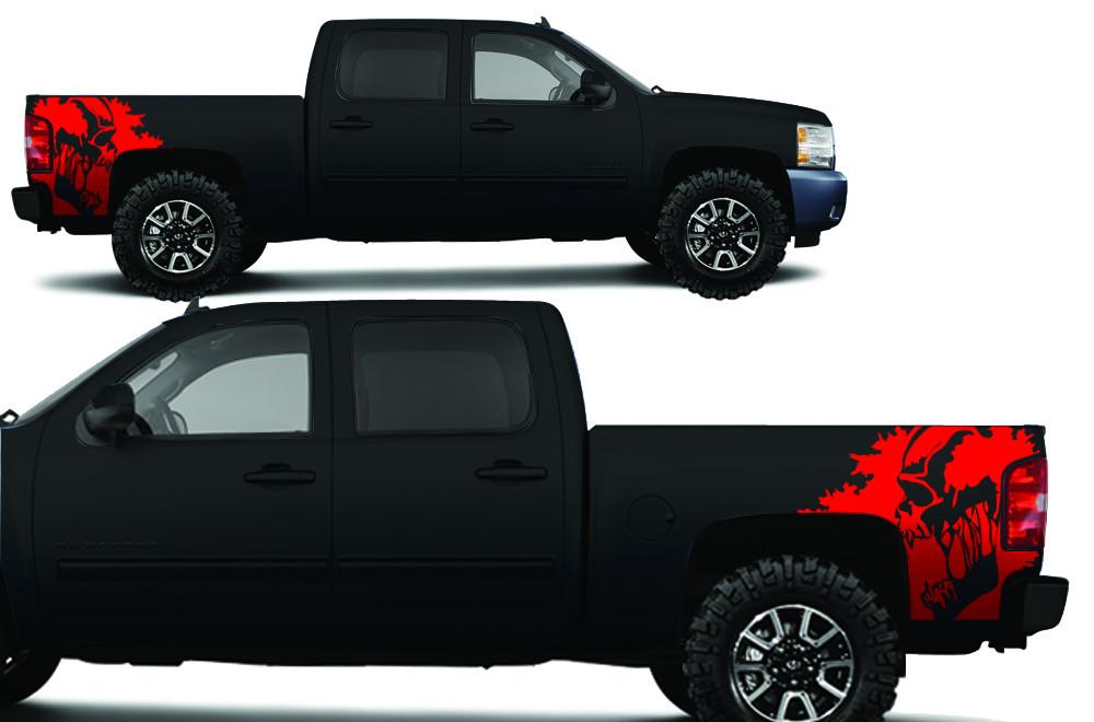 Chevy Silverado Quarter Panel Wrap (2008-2013) Scream - RacerX Customs