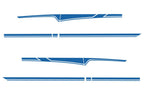 Chevy Silverado Vinyl Stripes Wrap Kit (2008-2013) Side Stripes - RacerX Customs
