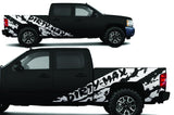 Chevy Silverado Extended-Cab Wrap (2008-2013) Vinyl - DirtyMax - RacerX Customs