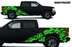 Chevy Silverado Extended Cab Wrap (2008-2013) Vinyl - Nightmare - RacerX Customs