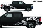 Chevy Silverado Extended Cab Wrap (2008-2013) Vinyl - Nightmare - RacerX Customs