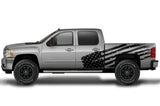 Chevy Silverado Extended-Cab Wrap (2008-2013) Vinyl - American Flag - RacerX Customs