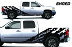 Chevy Silverado Extended Cab Wrap (2008-2013) Vinyl - Shred - RacerX Customs