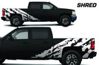 Chevy Silverado Extended Cab Wrap (2008-2013) Vinyl - Shred - RacerX Customs