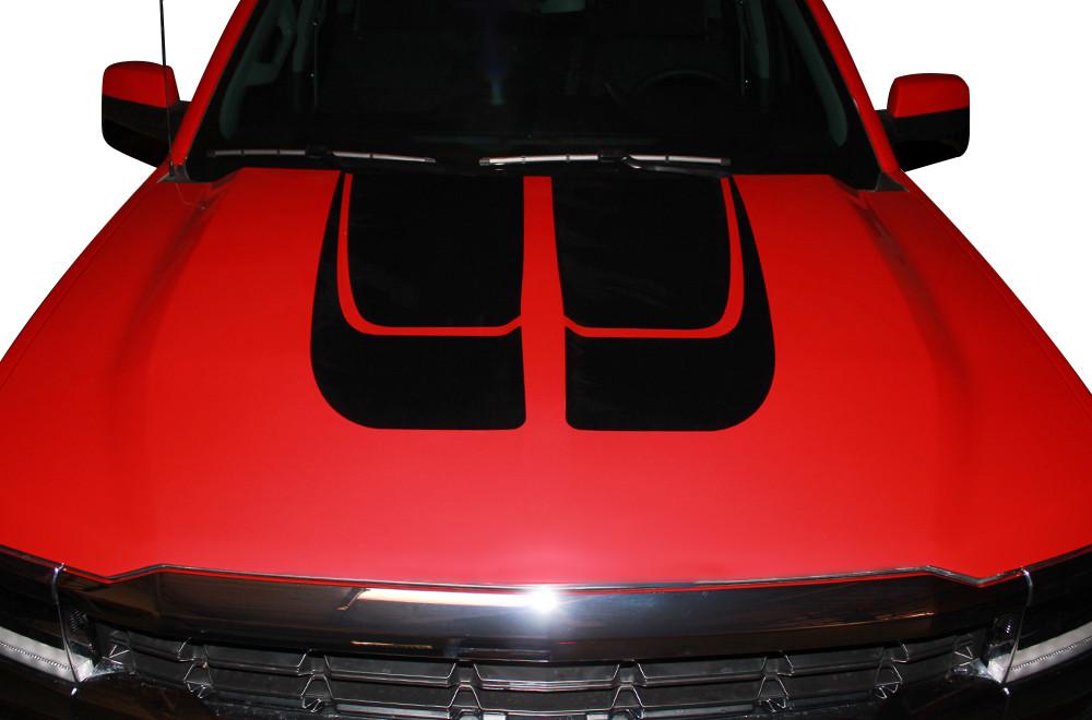 Chevy Silverado Vinyl Hood & Tailgate Stripes (2014-2017) - RacerX Customs