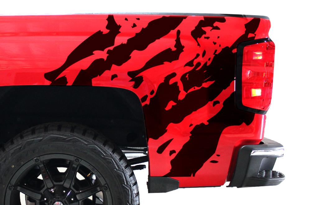 Chevy Silverado Quarter Panel Wrap (2014-2017) Ripped - RacerX Customs