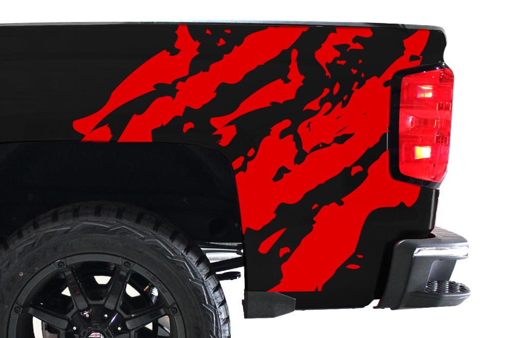 Chevy Silverado Quarter Panel Wrap (2014-2017) Ripped - RacerX Customs