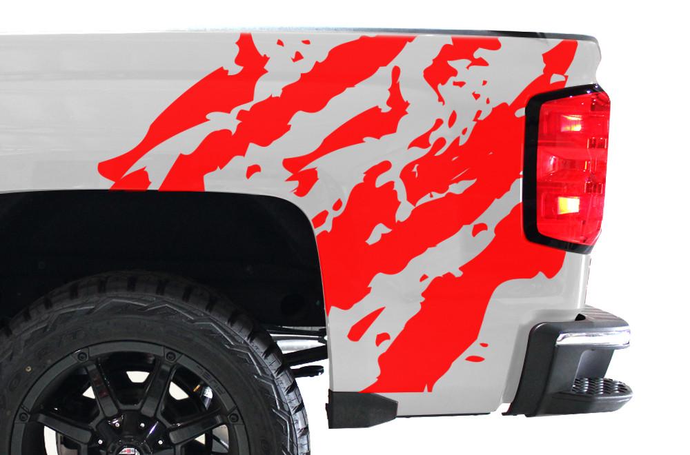 Chevy Silverado Quarter Panel Wrap (2014-2017) Ripped - RacerX Customs