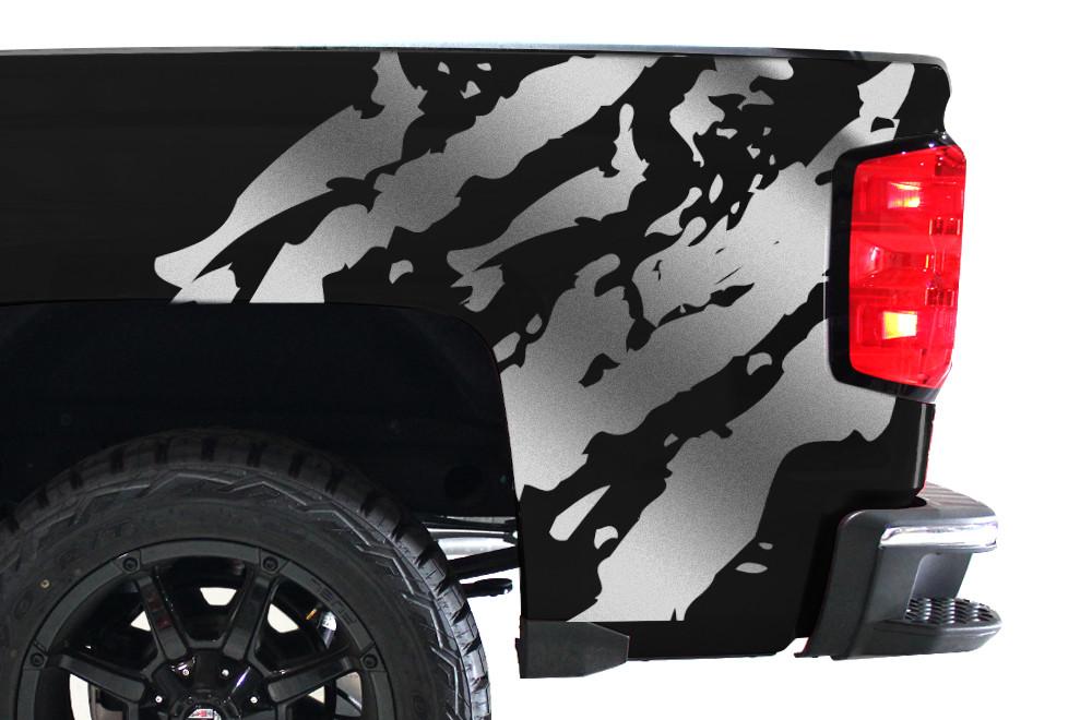 Chevy Silverado Quarter Panel Wrap (2014-2017) Ripped - RacerX Customs
