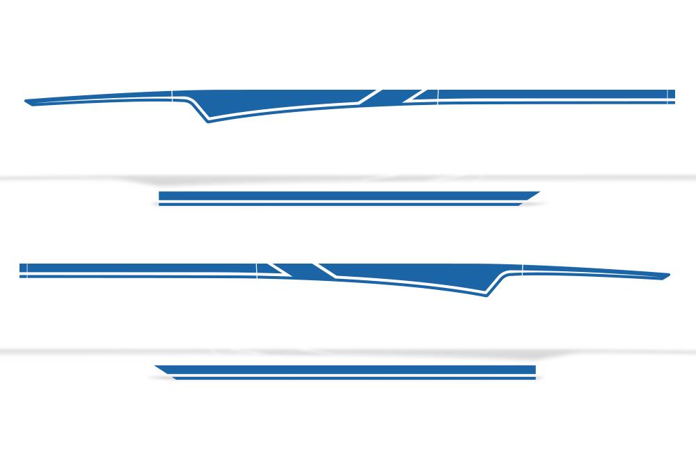 Chevy Silverado Vinyl Stripes Wrap Kit (2014-2017) Side Stripes - RacerX Customs