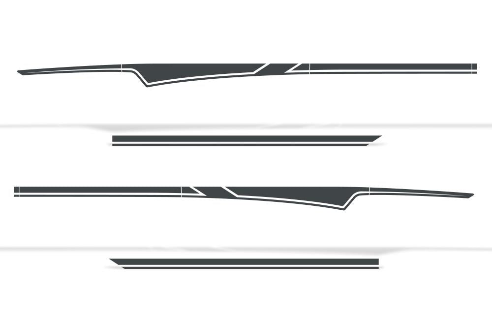 Chevy Silverado Vinyl Stripes Wrap Kit (2014-2017) Side Stripes - RacerX Customs