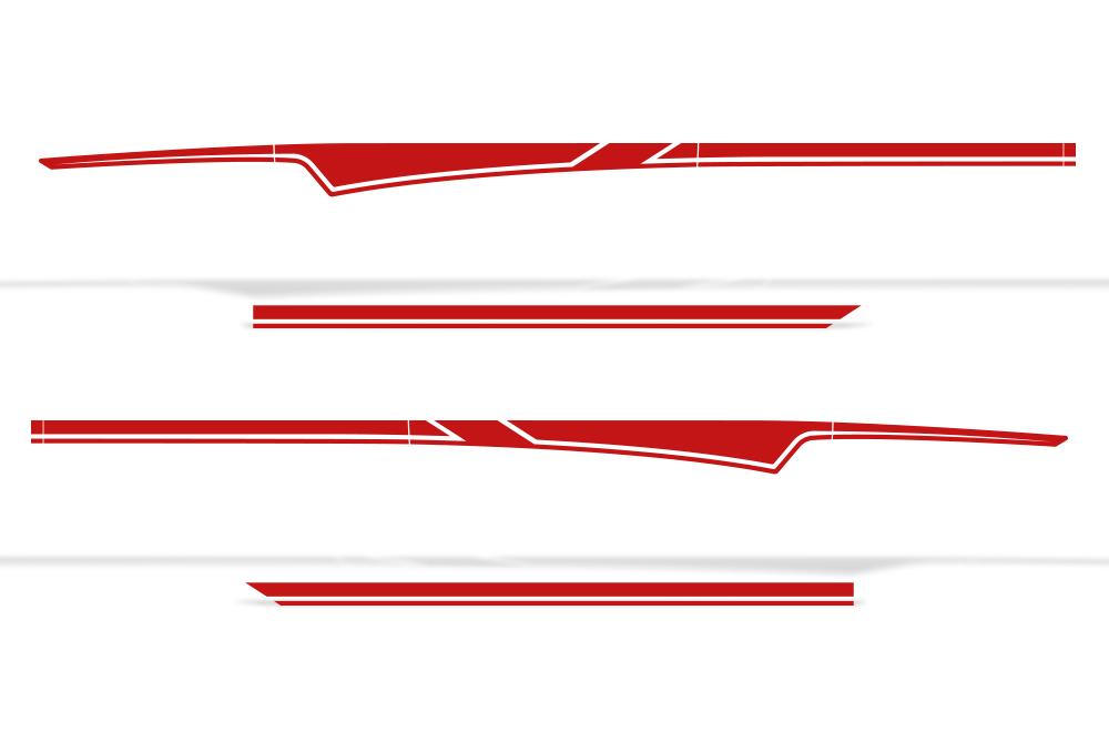 Chevy Silverado Vinyl Stripes Wrap Kit (2014-2017) Side Stripes - RacerX Customs