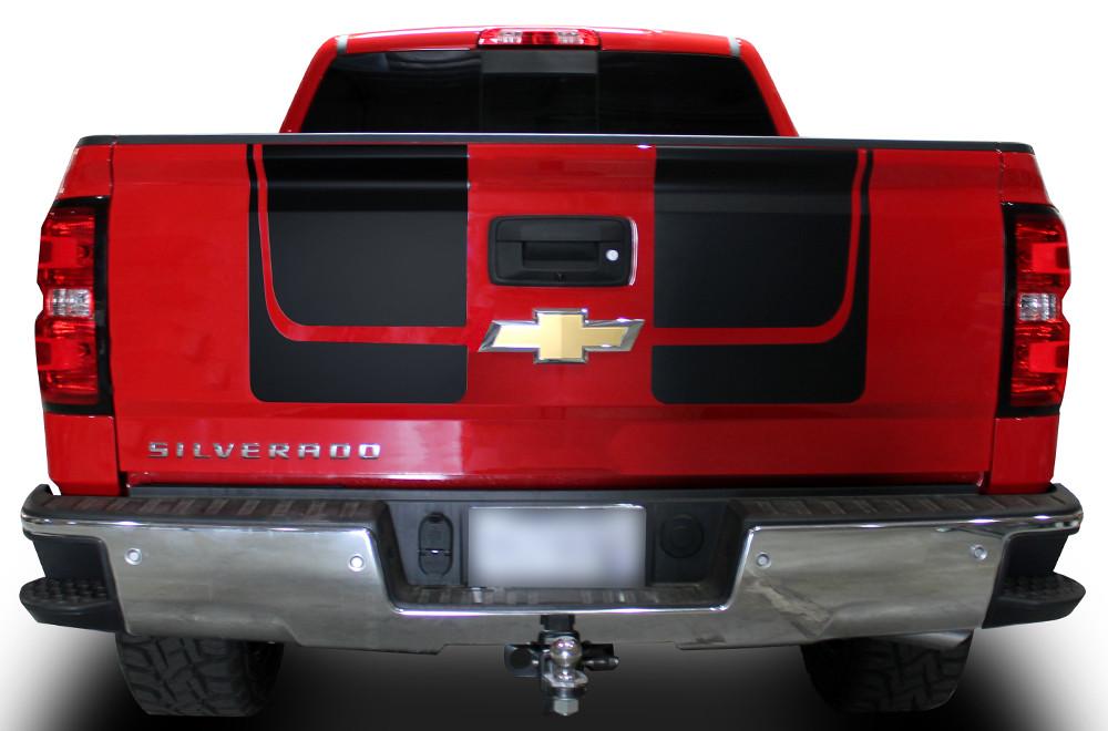 Chevy Silverado Vinyl Hood & Tailgate Stripes (2014-2017) - RacerX Customs