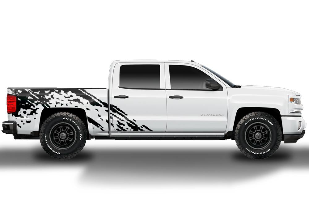 Chevy Silverado Custom Wrap (2014-2017) Vinyl - Burst - RacerX Customs