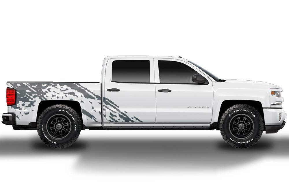 Chevy Silverado Custom Wrap (2014-2017) Vinyl - Burst - RacerX Customs