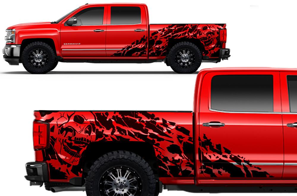 Chevy Silverado Custom Wrap (2014-2017) Vinyl - Nightmare - RacerX Customs