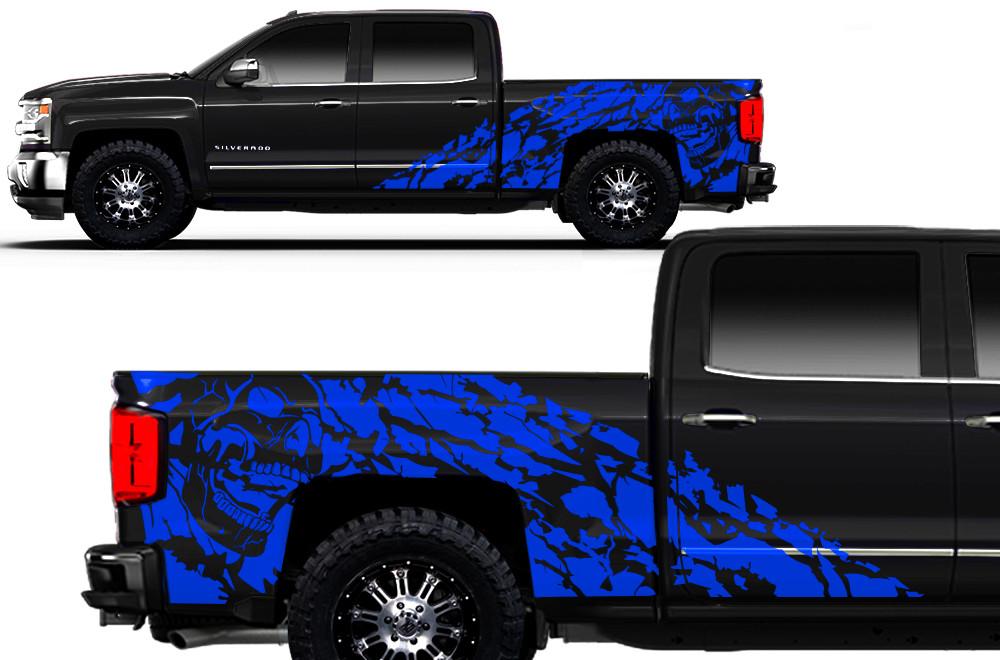 Chevy Silverado Custom Wrap (2014-2017) Vinyl - Nightmare - RacerX Customs