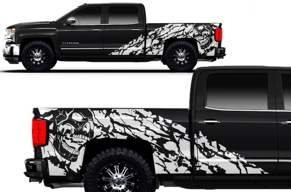 Chevy Silverado Custom Wrap (2014-2017) Vinyl - Nightmare - RacerX Customs
