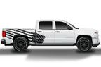 Chevy Silverado Custom Wrap (2014-2017) Vinyl - American Flag - RacerX Customs