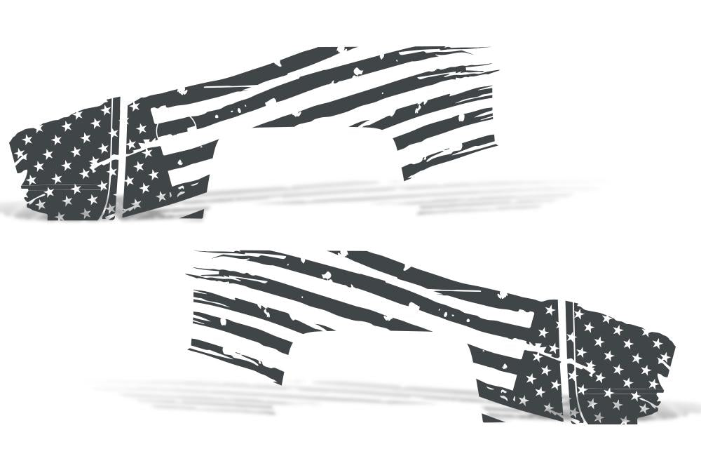 Chevy Silverado Custom Wrap (2014-2017) Vinyl - American Flag - RacerX Customs