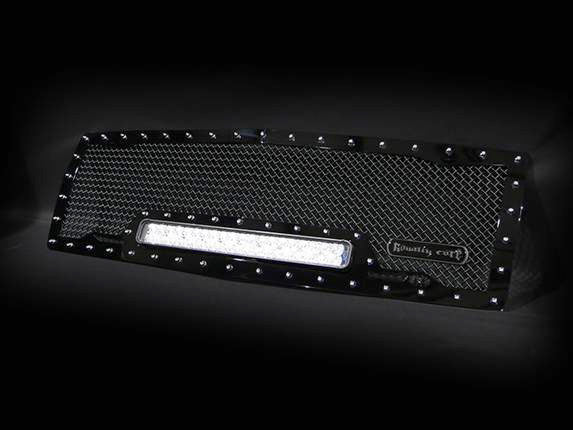 GMC Sierra 1500 Custom Grille with LED Bar (2016-2018) RC1X - RacerX Customs