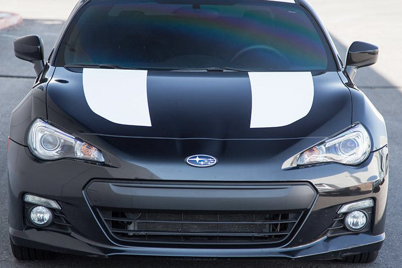 Subaru BRZ Vinyl Stripes Wrap Kit (2013-2014) Hood Stripes - RacerX Customs