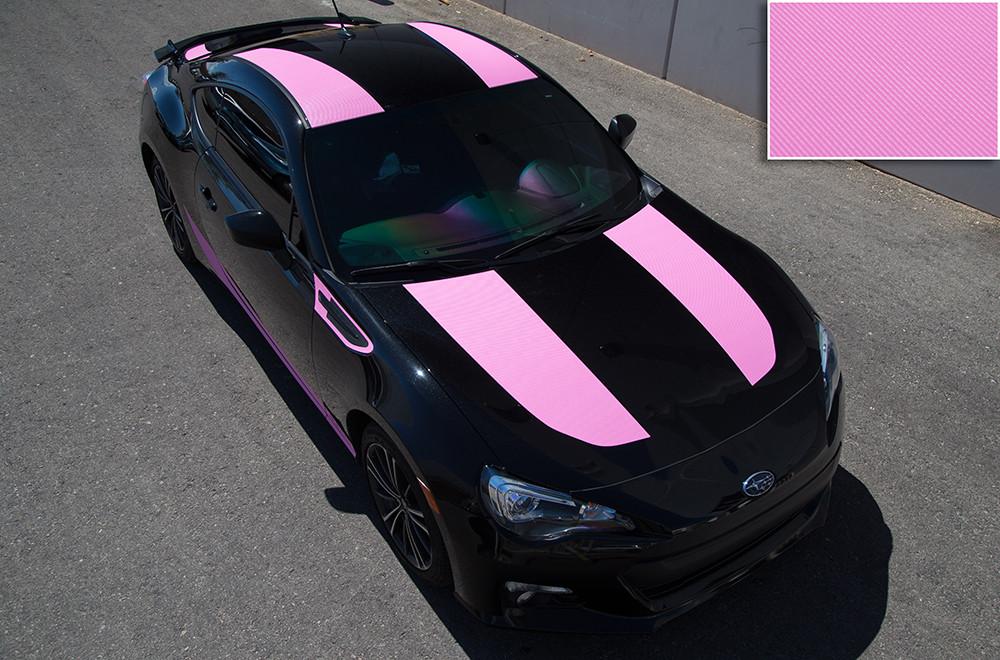 Subaru BRZ Vinyl Stripes Wrap Kit (2013-2014) Top Stripes - RacerX Customs