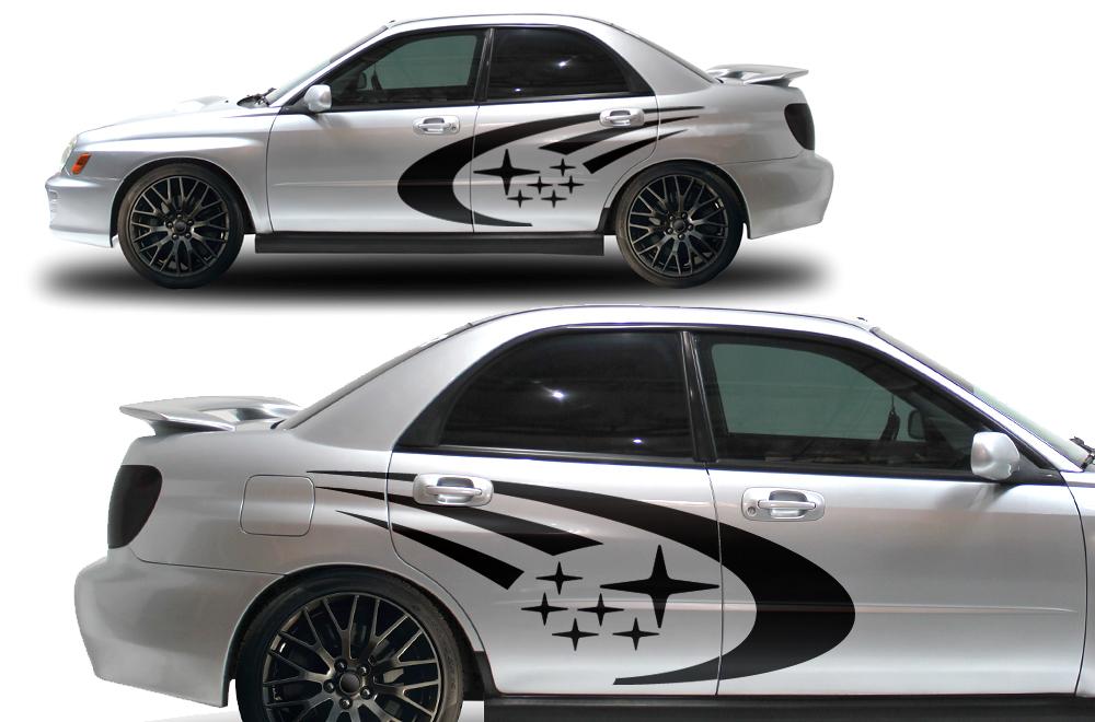 Subaru WRX Vinyl Wrap Kit (2002-2007) Stars - RacerX Customs