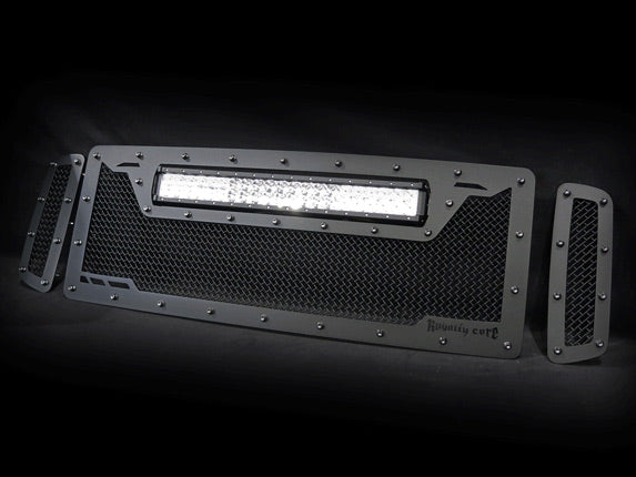 Ford Super Duty Custom Grille with LED Bar (2005-2007) RCRX - RacerX Customs