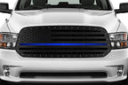 Dodge Ram Steel Grille ('13-'18) THIN BLUE LINE - RacerX Customs | Auto Graphics, Truck Grilles and Accessories