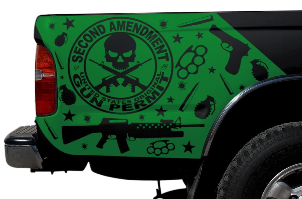 Toyota Tacoma Quarter Panel Vinyl Wrap (1995-2004) 2nd Amendment - RacerX Customs
