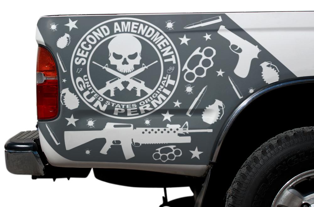 Toyota Tacoma Quarter Panel Vinyl Wrap (1995-2004) 2nd Amendment - RacerX Customs