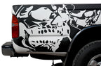 Toyota Tacoma Quarter Panel Vinyl Wrap (1995-2004) Double-Skull - RacerX Customs