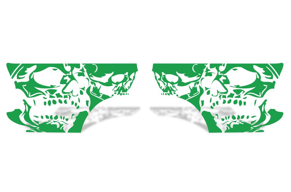 Toyota Tacoma Quarter Panel Vinyl Wrap (1995-2004) Double-Skull - RacerX Customs