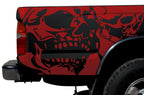 Toyota Tacoma Quarter Panel Vinyl Wrap (1995-2004) Double-Skull - RacerX Customs