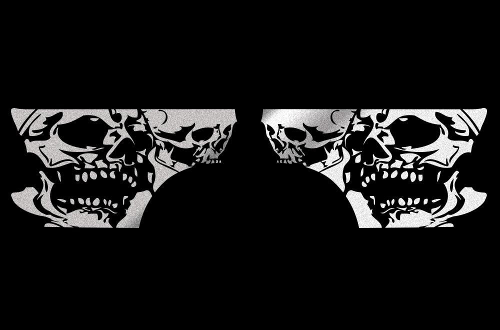 Toyota Tacoma Quarter Panel Vinyl Wrap (1995-2004) Double-Skull - RacerX Customs