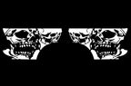 Toyota Tacoma Quarter Panel Vinyl Wrap (1995-2004) Double-Skull - RacerX Customs