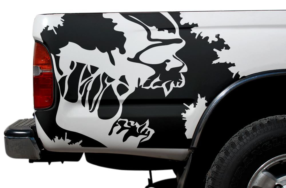 Toyota Tacoma Quarter Panel Vinyl Wrap (1995-2004) Scream - RacerX Customs
