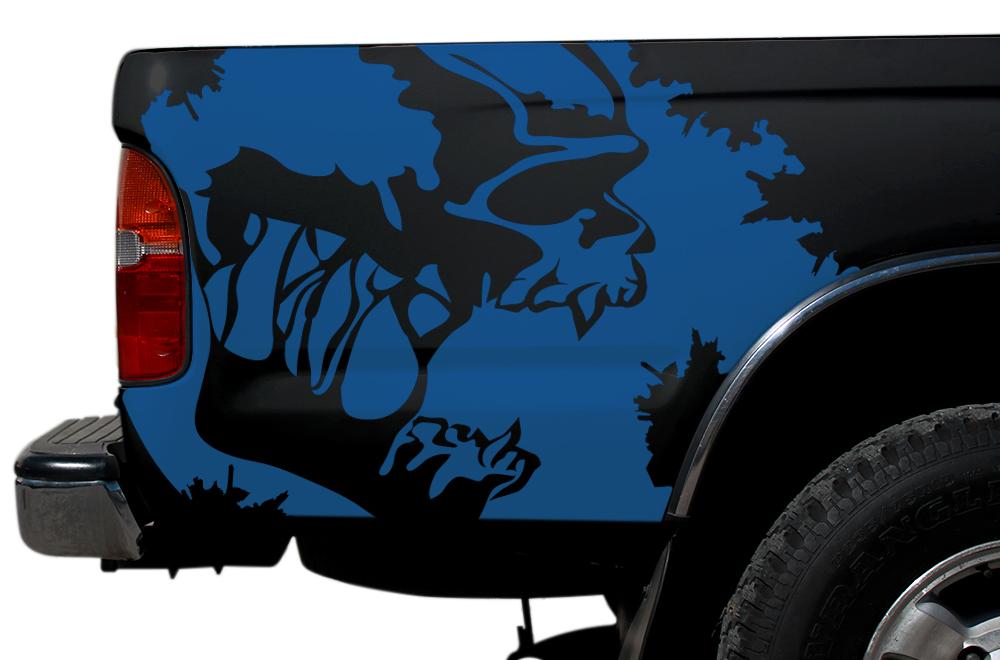 Toyota Tacoma Quarter Panel Vinyl Wrap (1995-2004) Scream - RacerX Customs