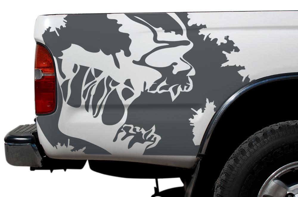 Toyota Tacoma Quarter Panel Vinyl Wrap (1995-2004) Scream - RacerX Customs