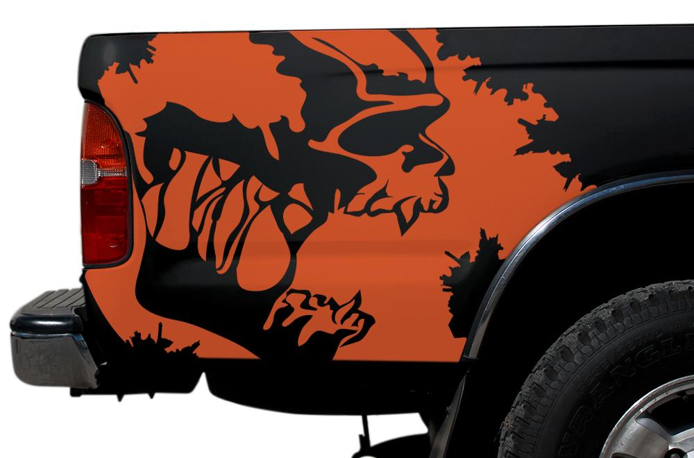Toyota Tacoma Quarter Panel Vinyl Wrap (1995-2004) Scream - RacerX Customs