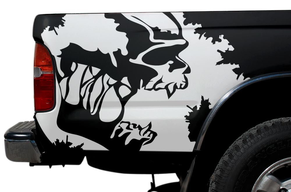 Toyota Tacoma Quarter Panel Vinyl Wrap (1995-2004) Scream - RacerX Customs