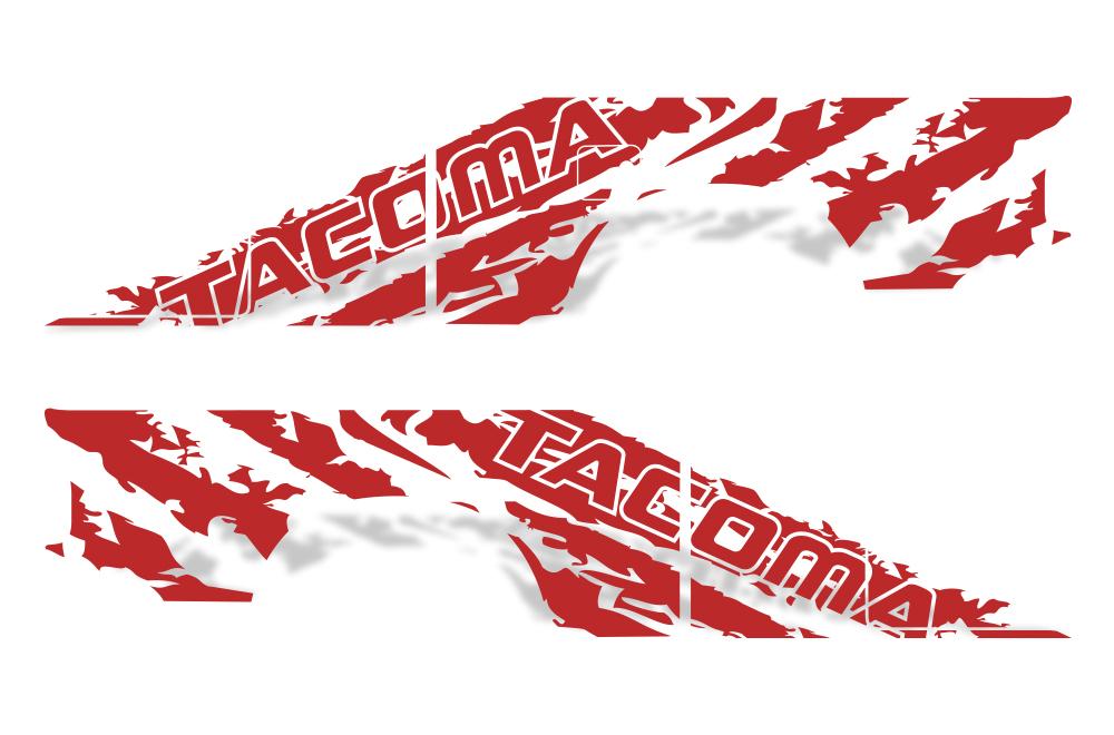 Toyota Tacoma Ex-Cab Wrap Kit - Viny (1995-2004) TACOMA-Shred - RacerX Customs